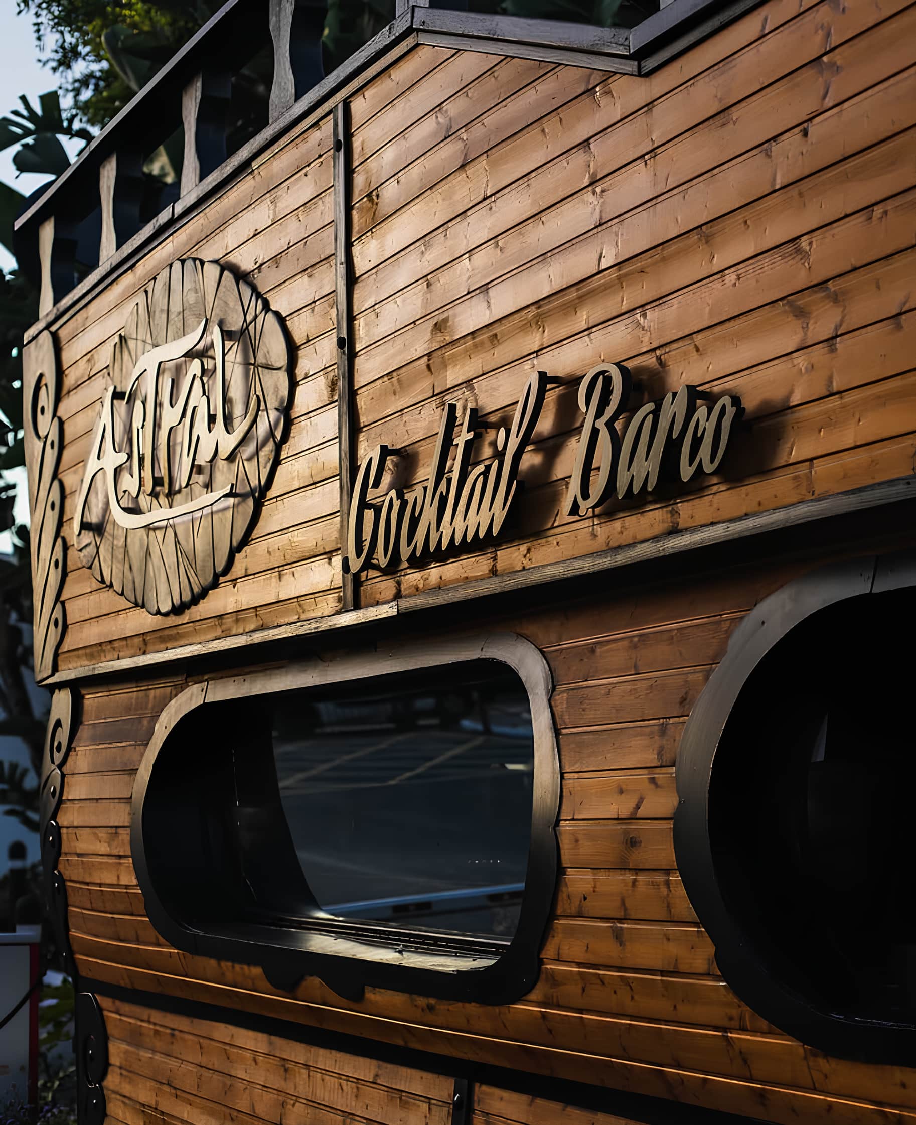 Galleon-shaped design of the iconic Astral Bar, Puerto Banús